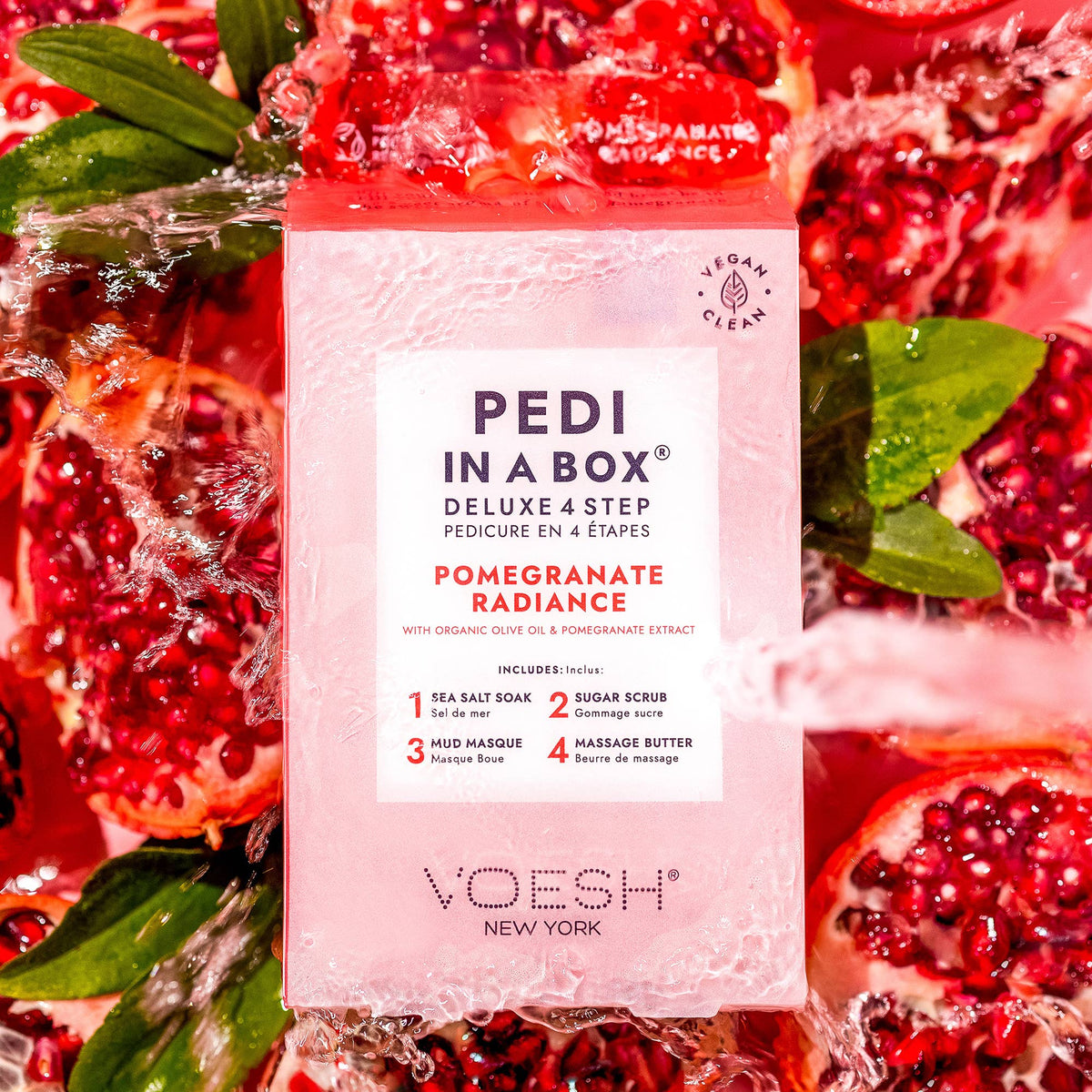 Pedi in a Box 4 Step - Add on Service - Pomegranate Radiance