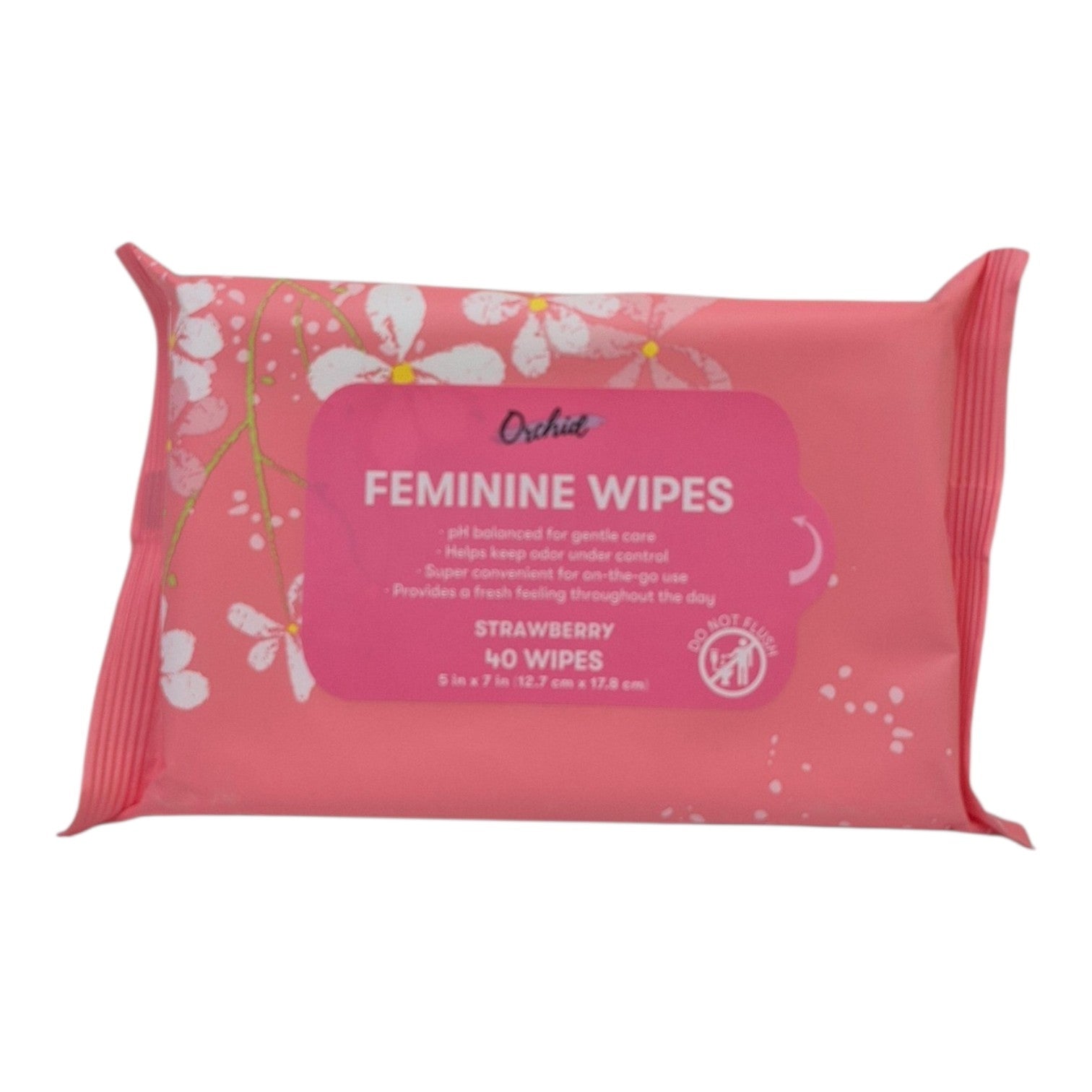 Orchid Feminine Wipes - Strawberry
