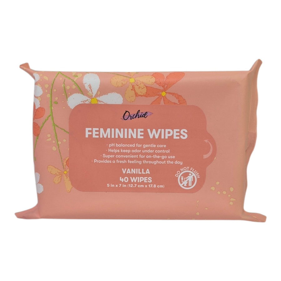 Orchid Feminine Wipes - Vanilla