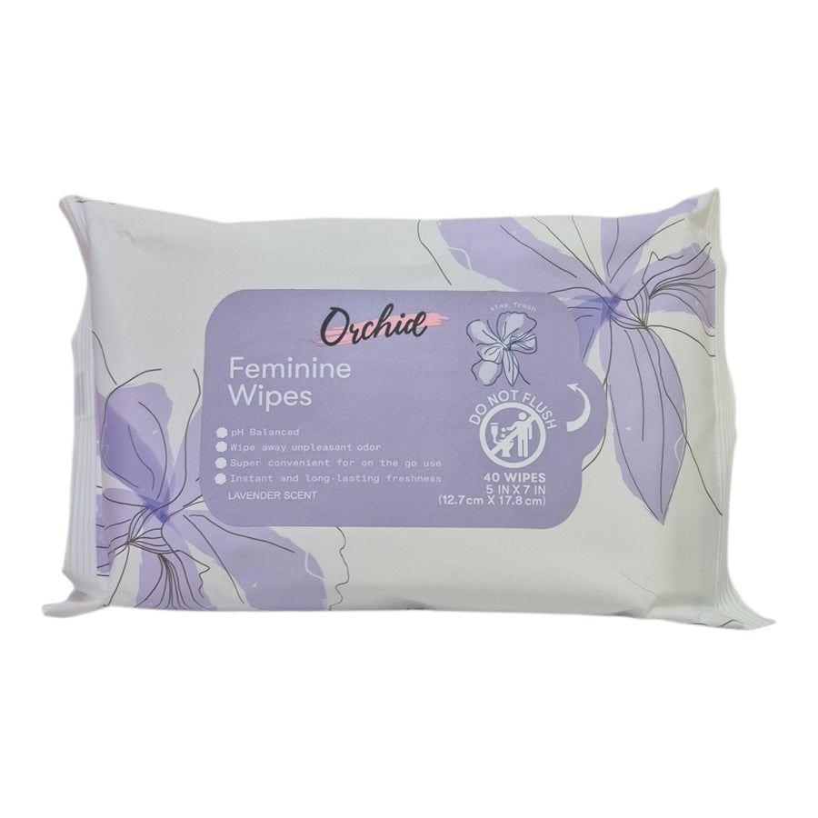 Orchid Feminine Wipes - Lavender