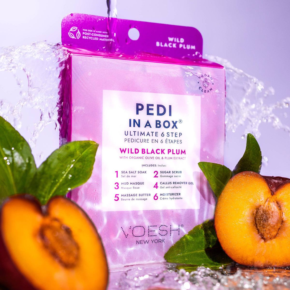 Pedi in a Box 6 Step Ultimate - Add on Service - Black Plum