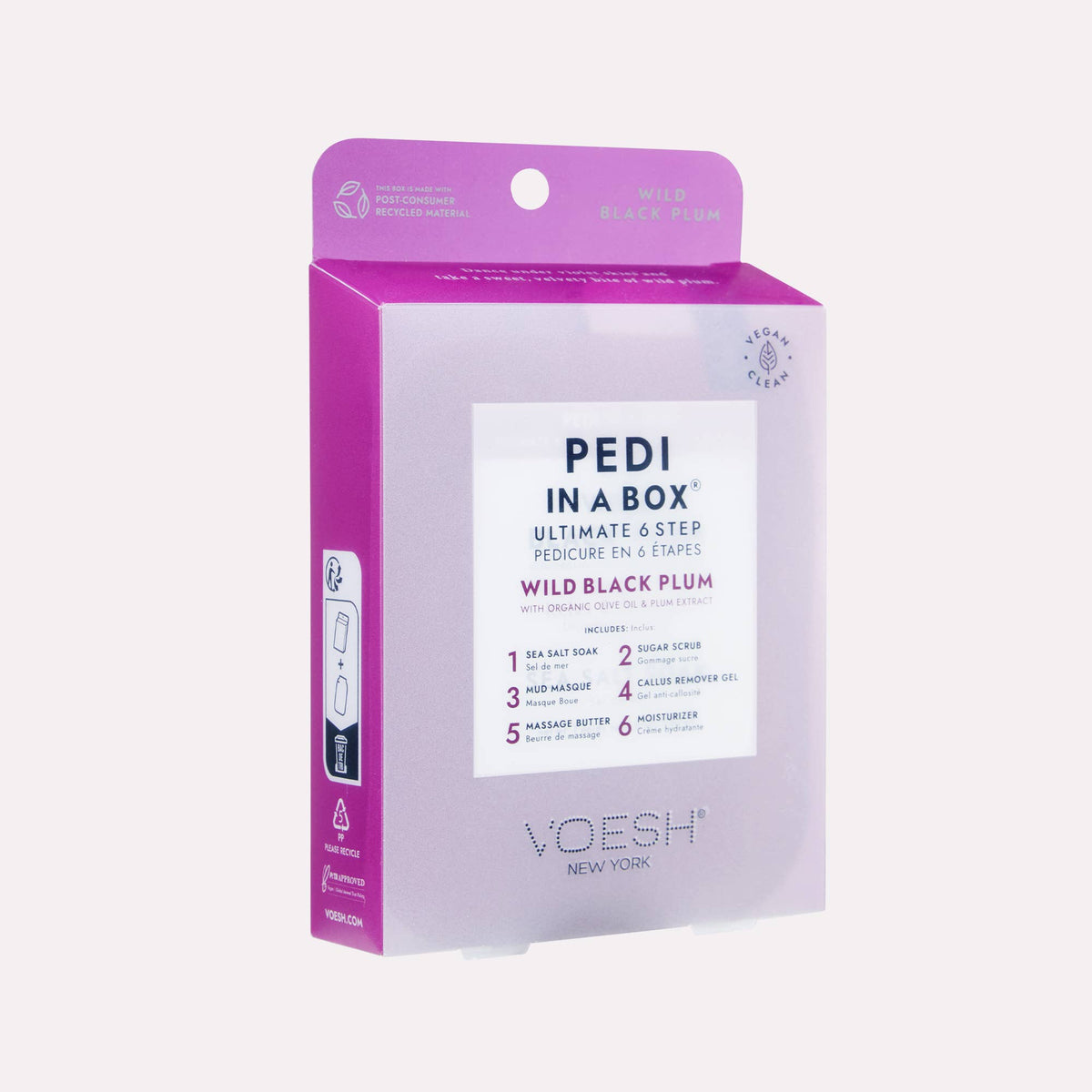 Pedi in a Box 6 Step Ultimate - Add on Service - Black Plum