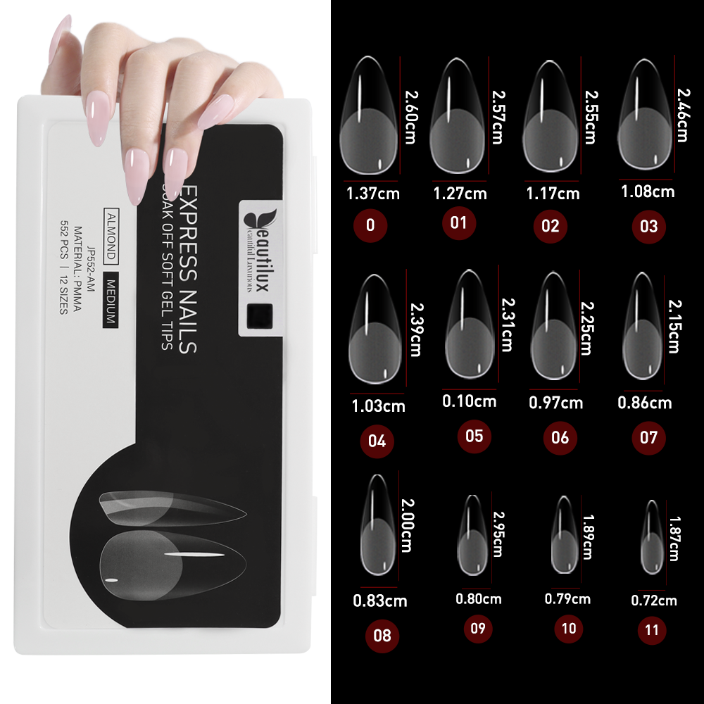 Beautilux Express Nails Extensions | Almond + Square