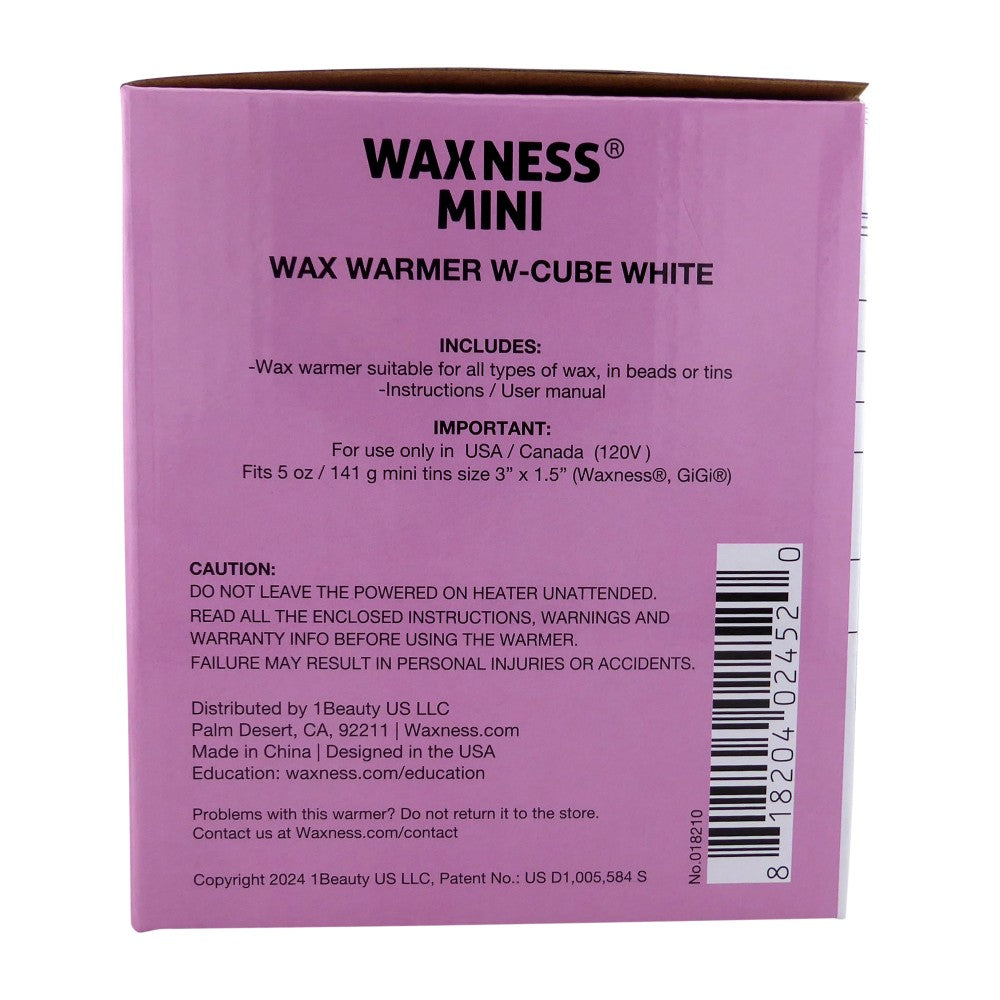 MINI W-CUBE WARMER WHITE FOR FACE / NAILS SALONS WITH SILICONE INSERT