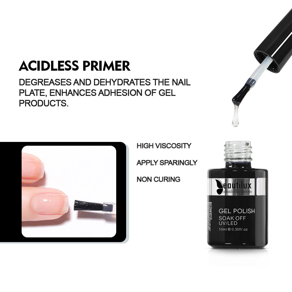 Beautilux Gel Polish | Top & Base Coat Hema Free & TPO Free