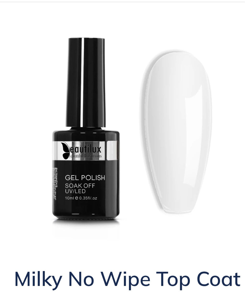 Beautilux Milky Top Coat No Wipe Hema free & TPO free