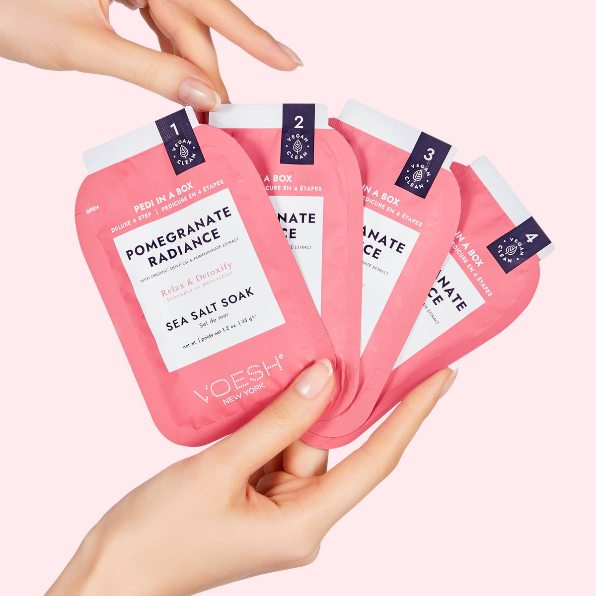 Pedi in a Box 4 Step - Add on Service - Pomegranate Radiance