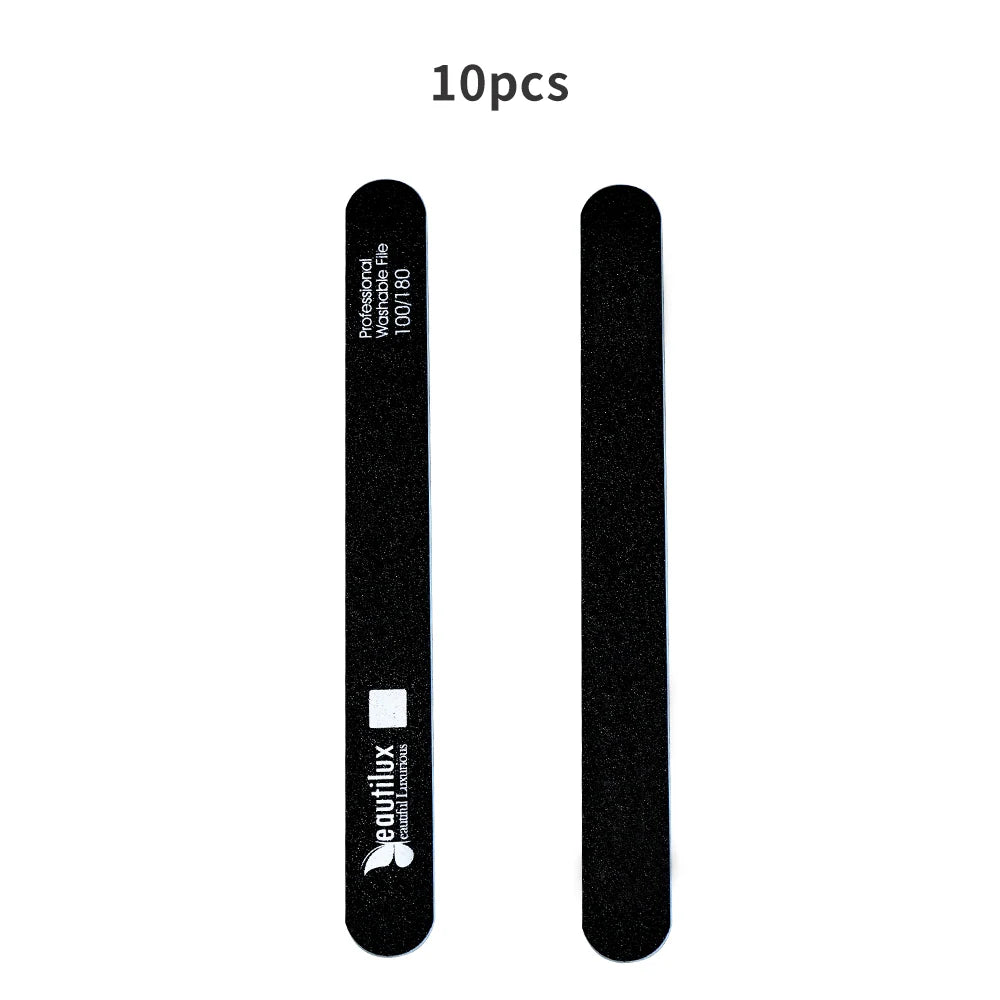 Beautilux Nail Files | Black Washable File 10pcs packs