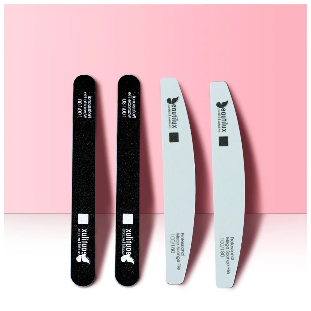 Beautilux Nail Files | Black Washable File 10pcs packs