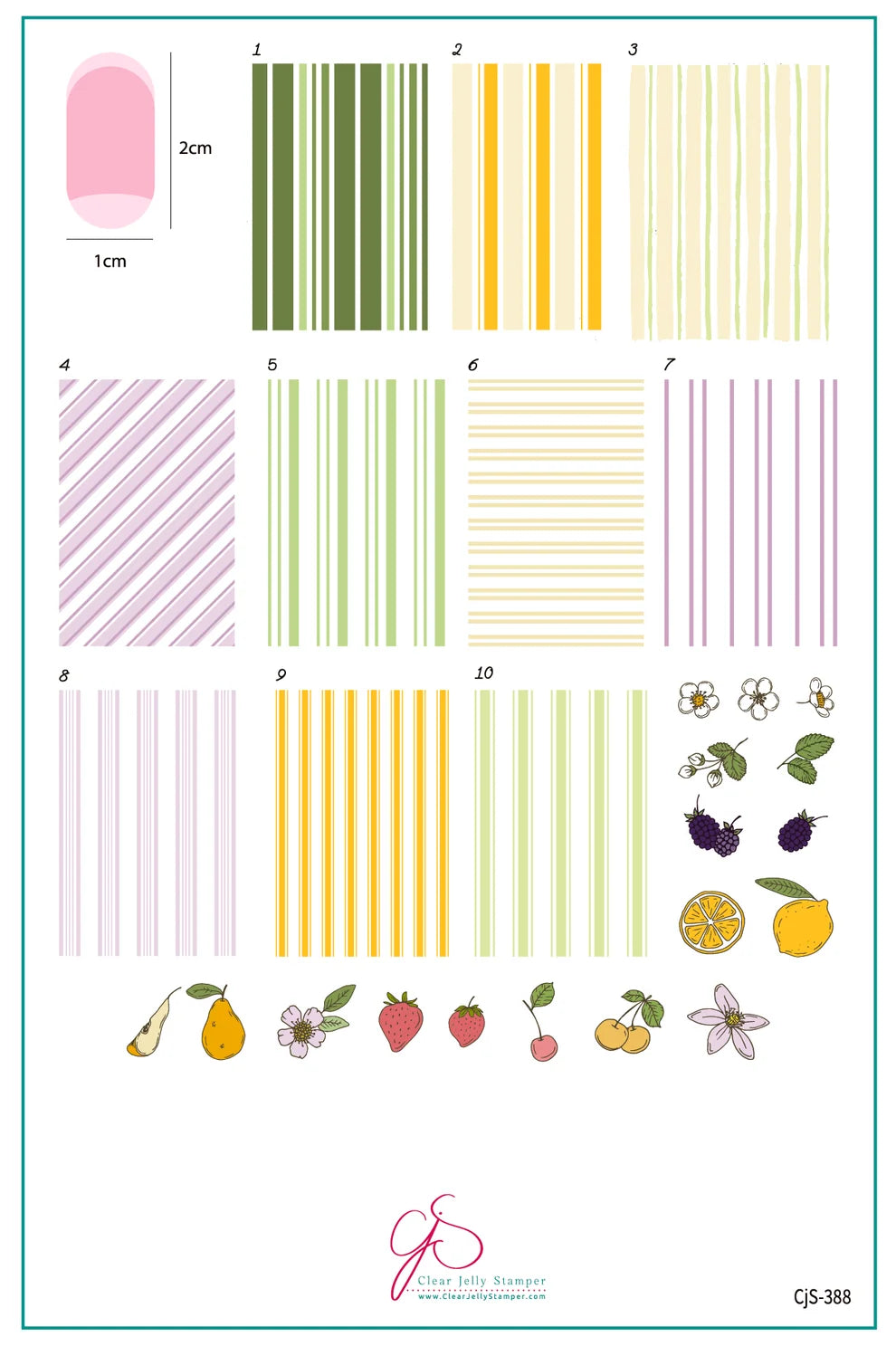 Clear Jelly | Cabana Stamping Plates