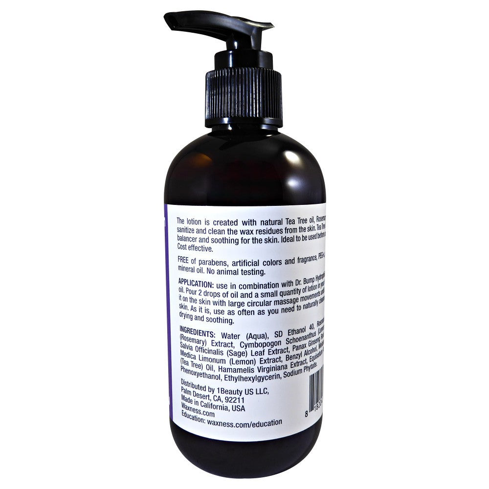 DR. BUMP NATURAL PRE-POST LOTION WITH TEA TREE, ROSEMARY, LEMONGRASS AND SAGE 8 FL OZ / 236 ML