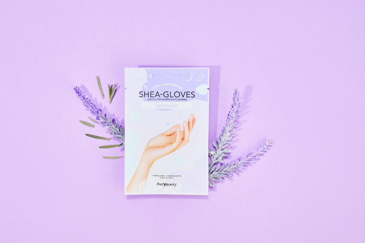 Avry Beauty Shea Butter Gloves | Lavender