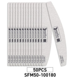 Beautilux Nail Files | Half Moon File 50pc packs
