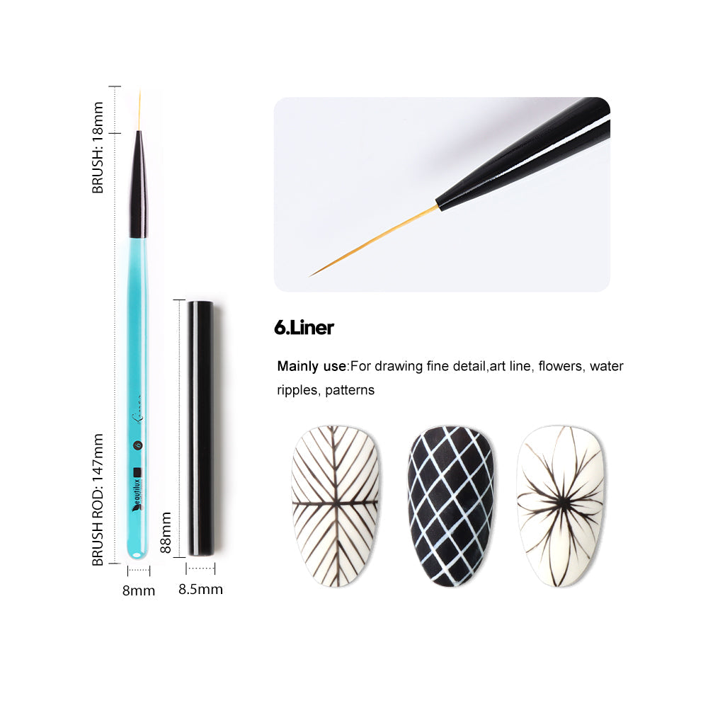 Beautilux Nail Brushes | Gel & Art