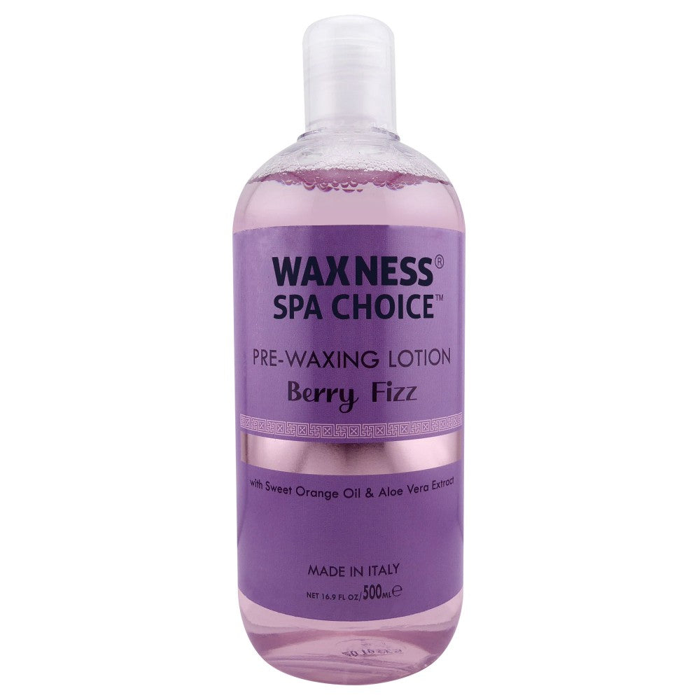 WAXNESS SPA CHOICE PRE-POST WAXING LOTION AND GEL BERRY FIZZ 16.9 FL OZ / 500 ML X 2
