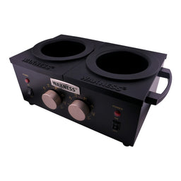 PROFESSIONAL DOUBLE WAX HEATER WN-5002 E BLACK ELITE SERIES 2 X 1 LB