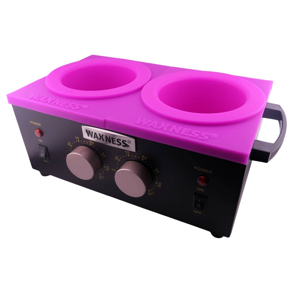 PROFESSIONAL DOUBLE WAX HEATER WN-5002 E BLACK ELITE SERIES 2 X 1 LB