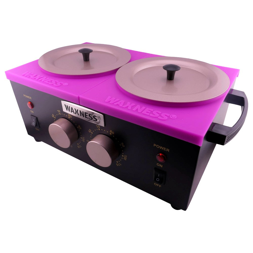 PROFESSIONAL DOUBLE WAX HEATER WN-5002 E BLACK ELITE SERIES 2 X 1 LB