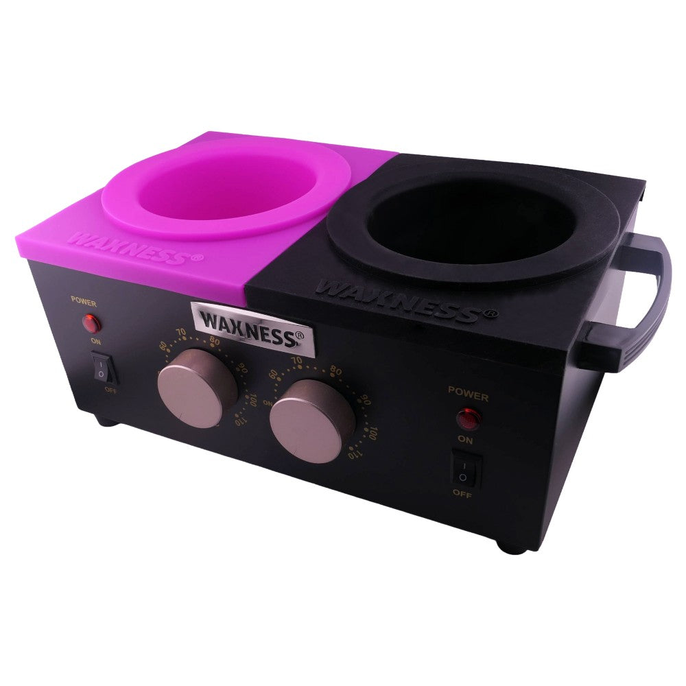 PROFESSIONAL DOUBLE WAX HEATER WN-5002 E BLACK ELITE SERIES 2 X 1 LB