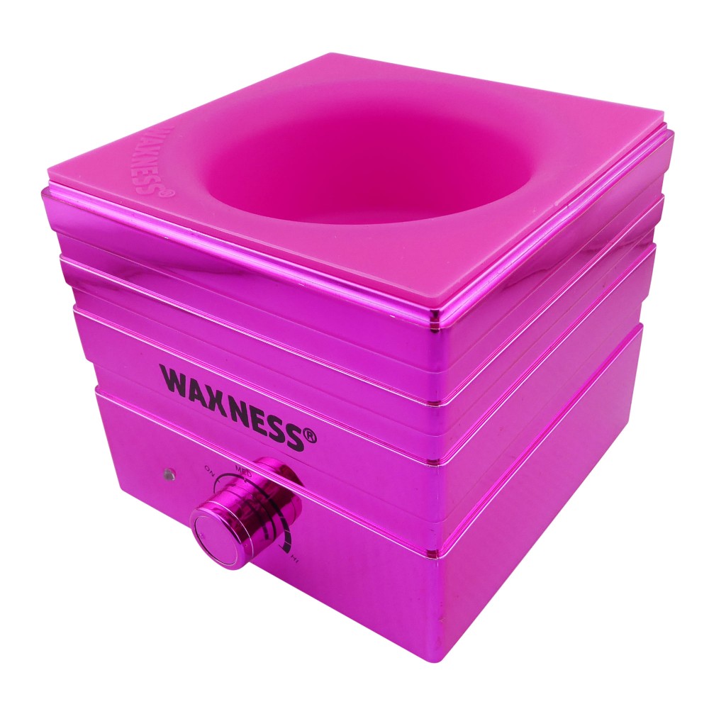 MINI W-CUBE METALLIC WARMER FUCHSIA FOR FACE / NAILS SALONS WITH SILICONE INSERT