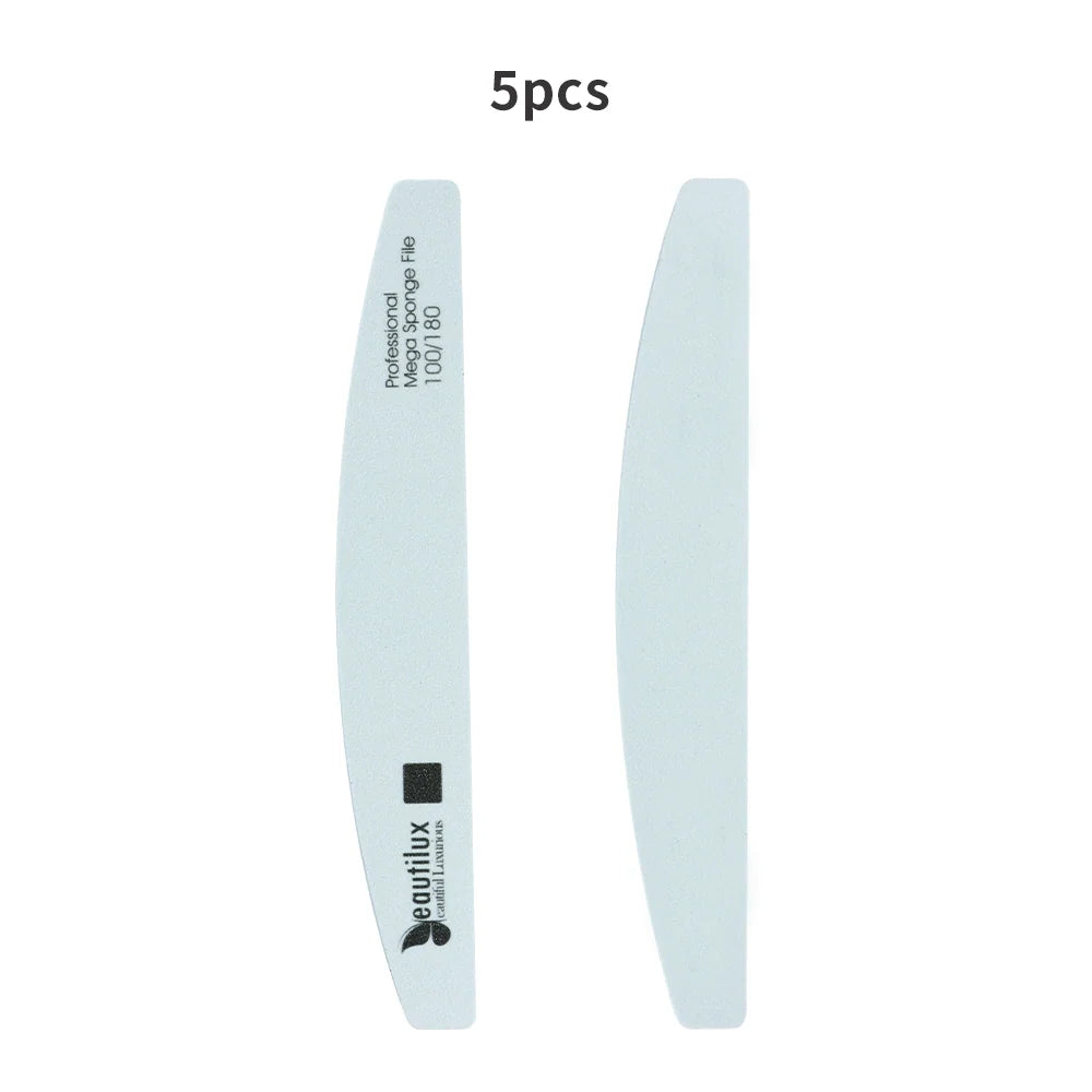 Beautilux Nail Files | Sponge File 5pc packs