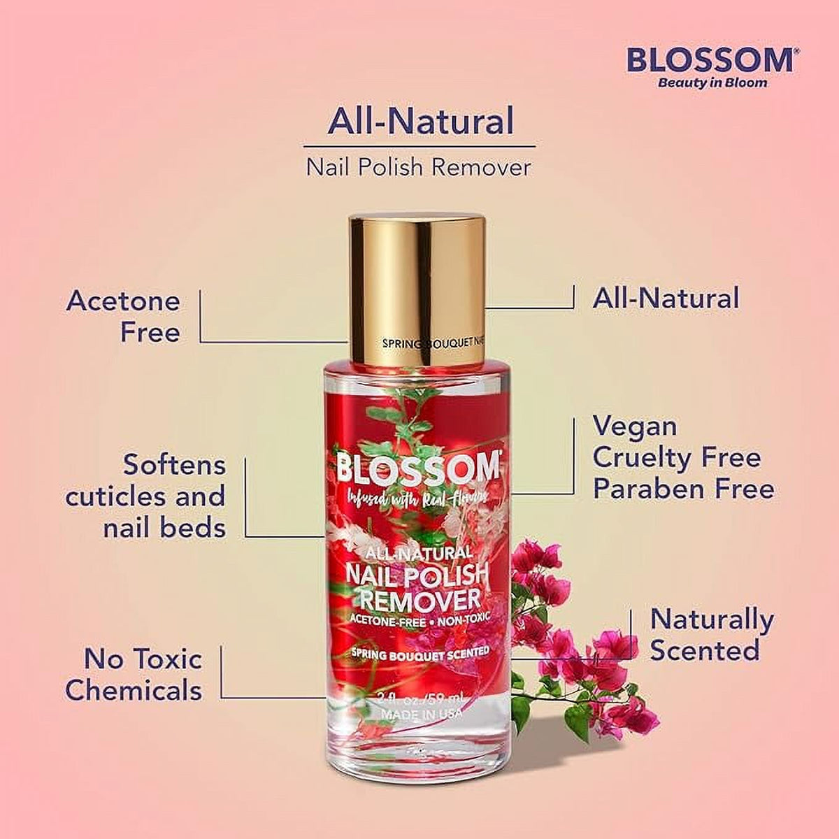 BLOSSOM | Spring Bouquet Nail Polish Remover